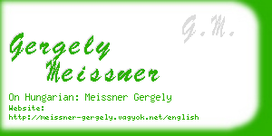 gergely meissner business card